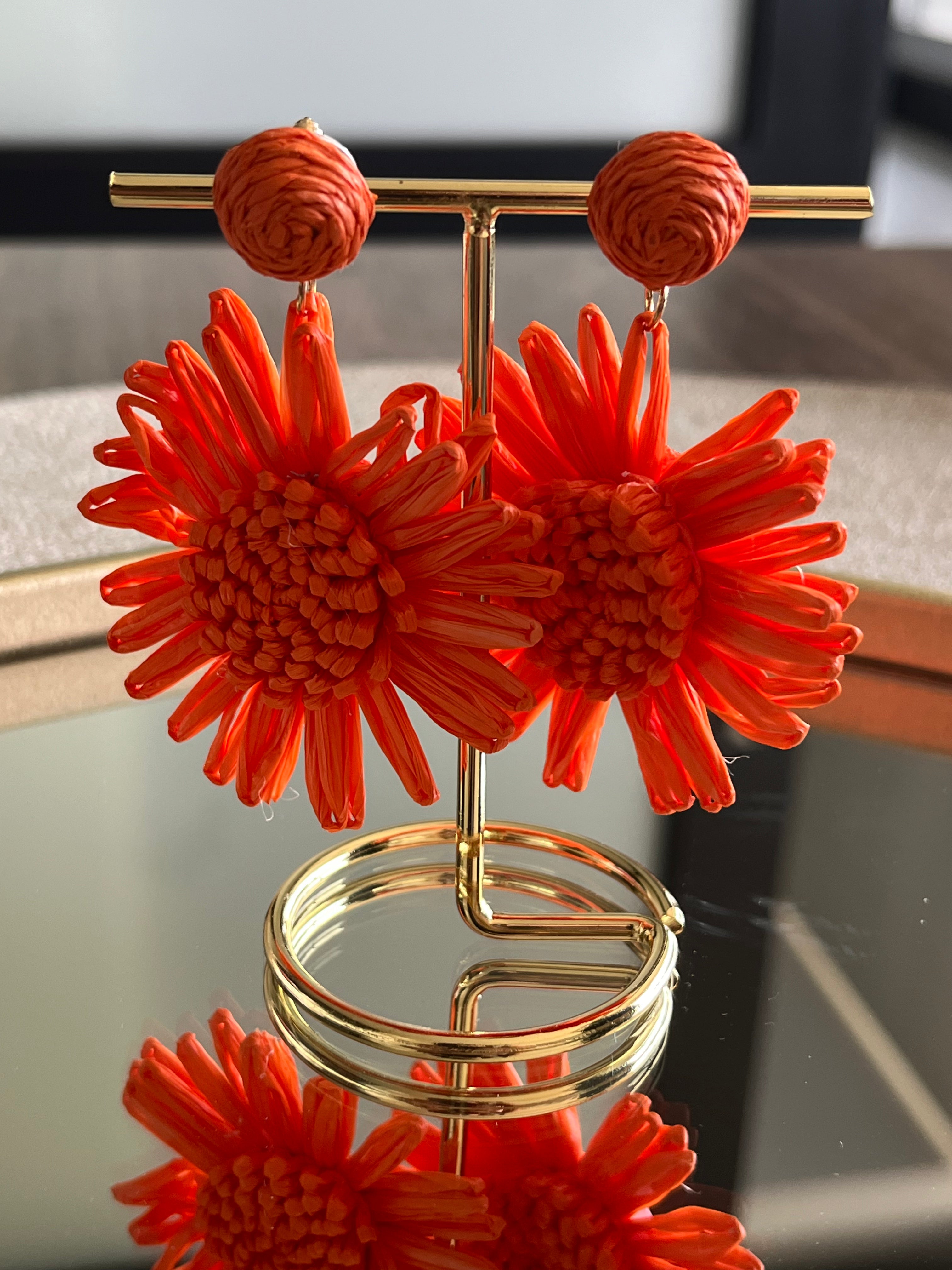 Aros flores Rattan-Naranjos